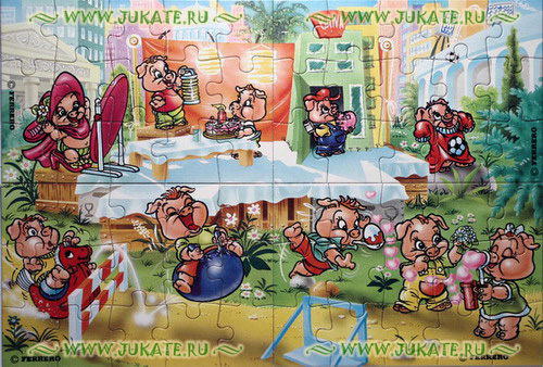 BPZ OL 2000 " Puzzle " Pinky Piggies 